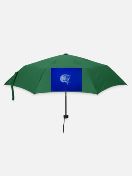 Qualle - Regenschirm (klein) - Flaschengrün