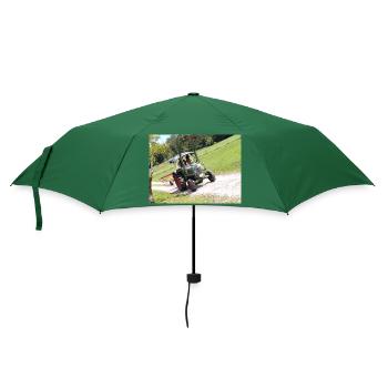 Bulldog IMG 20210722 145905 - Regenschirm (klein) - Flaschengrün - Vorne