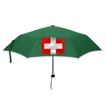 Schweiz Schweizer Alpen Europa Berge Schweiz - Regenschirm (klein) - Flaschengrün - Vorne