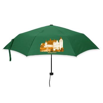 Ingolstadt Schloss Oberbayern Donau Armeemuseum - Regenschirm (klein) - Flaschengrün - Vorne