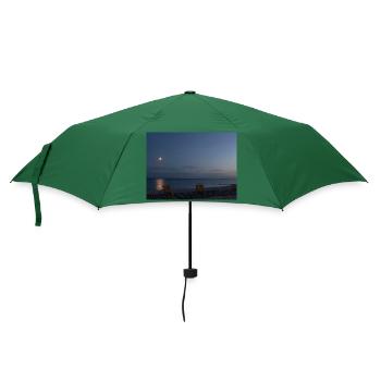 ostsee in der nacht - Regenschirm (klein) - Flaschengrün - Vorne