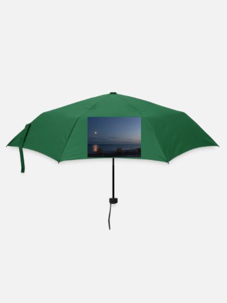 ostsee in der nacht - Regenschirm (klein) - Flaschengrün
