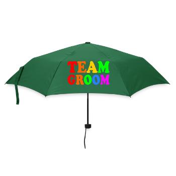 Team groom - Regenschirm (klein) - Flaschengrün - Vorne
