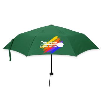 You never score alone - Regenschirm (klein) - Flaschengrün - Vorne