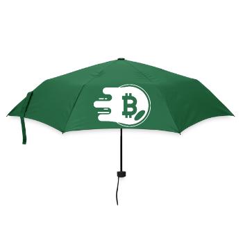 Bitcoin Trading Crypto Aktien - Regenschirm (klein) - Flaschengrün - Vorne