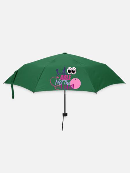 Sehen Sie die in der Lage nicht das Etikett - Regenschirm (klein) - Flaschengrün