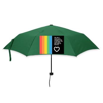 Gay Pride - Regenschirm (klein) - Flaschengrün - Vorne