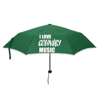 Ich liebe Country-Musik - Regenschirm (klein) - Flaschengrün - Vorne