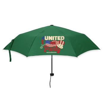 Vereint feiern wir - Regenschirm (klein) - Flaschengrün - Vorne