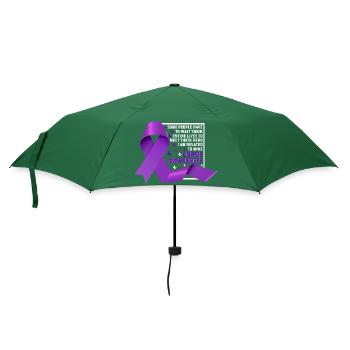 Lupus Bewusstseins Monat - Regenschirm (klein) - Flaschengrün - Vorne
