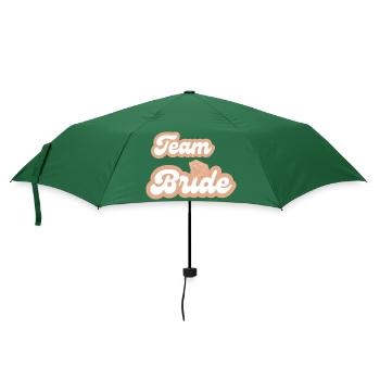 Team-Braut - Regenschirm (klein) - Flaschengrün - Vorne