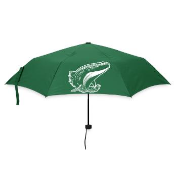 Wal Meer Fische - Regenschirm (klein) - Flaschengrün - Vorne