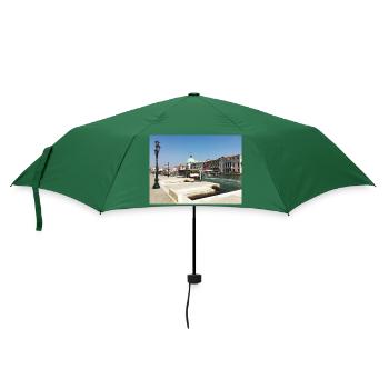 Die Lagunenstadt Venedig - Regenschirm (klein) - Flaschengrün - Vorne