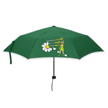 Klimaveränderung - Regenschirm (klein) - Flaschengrün - Vorne