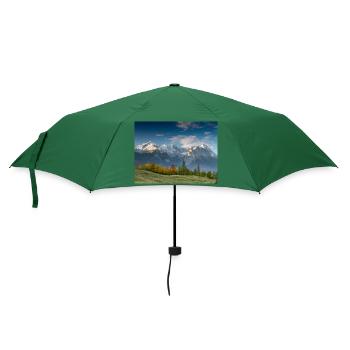 Herbststimmung unterhalb der Zugspitze - Regenschirm (klein) - Flaschengrün - Vorne