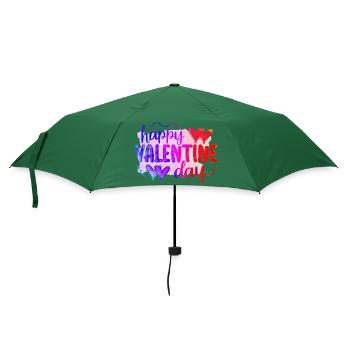 Liebe mich Valentinstag Alles Gute zum Valentinstag Valentinstag - Regenschirm (klein) - Flaschengrün - Vorne