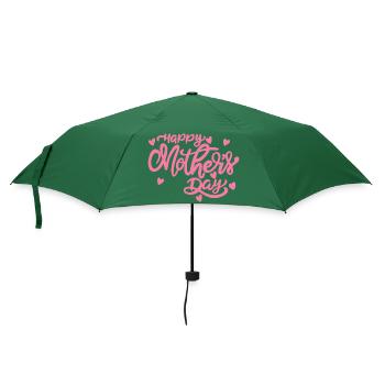 Happy Mothersday - Regenschirm (klein) - Flaschengrün - Vorne