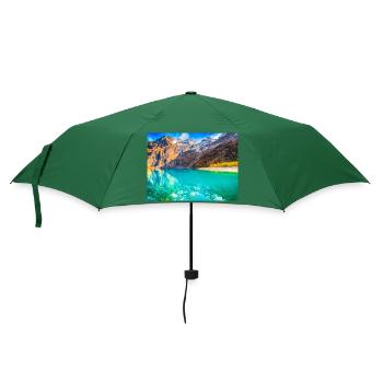 ALPEN SEE - Regenschirm (klein) - Flaschengrün - Vorne