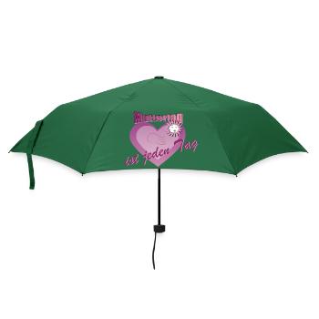 Muttertag ist Jeden Tag - Ein zeitloses Geschenk - Regenschirm (klein) - Flaschengrün - Vorne
