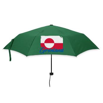 Grönland Kalaallit Nunaat Dänisch Insel - Regenschirm (klein) - Flaschengrün - Vorne