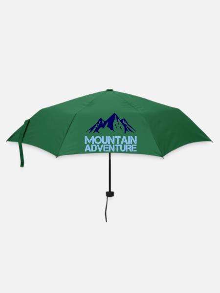 mountain adventure - Regenschirm (klein) - Flaschengrün