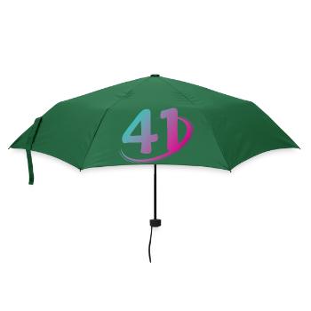 Nummer 41 mehrfarbig - Regenschirm (klein) - Flaschengrün - Vorne