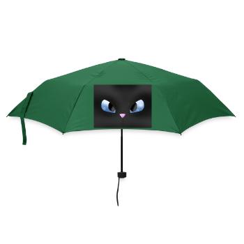 Der schaurige Blick - Regenschirm (klein) - Flaschengrün - Vorne