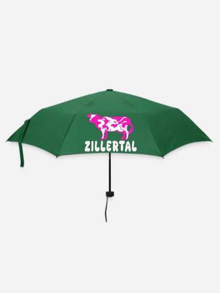 Zillertaler Skisaison Winterurlaub - Regenschirm (klein) - Flaschengrün