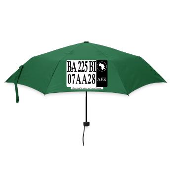 Gedenktafel für das Verkehrsbewusstsein - Regenschirm (klein) - Flaschengrün - Vorne