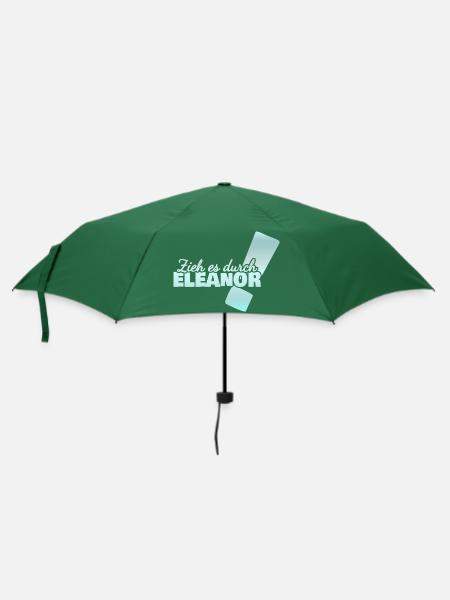 Eleanor als Vorname - Regenschirm (klein) - Flaschengrün