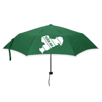 Retro Sachsen Gruss - Regenschirm (klein) - Flaschengrün - Vorne