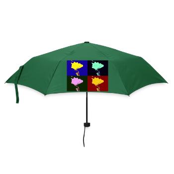Shell Imagination - Regenschirm (klein) - Flaschengrün - Vorne