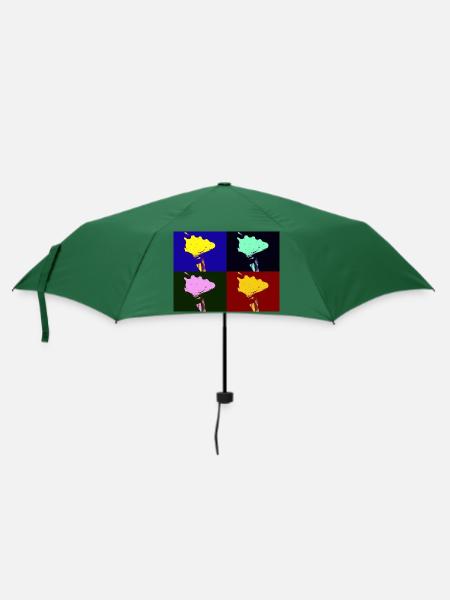 Shell Imagination - Regenschirm (klein) - Flaschengrün