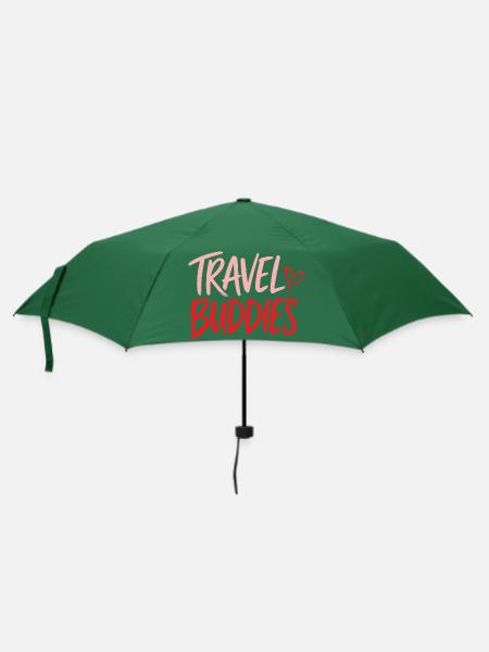 Travel Buddies - Regenschirm (klein) - Flaschengrün