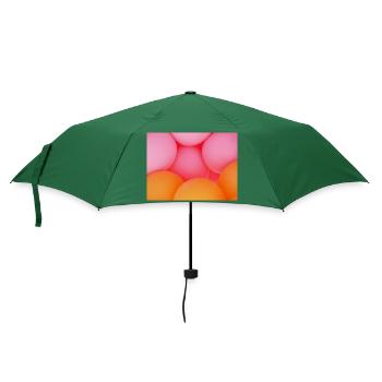 Brightly coloured balloons in orange pastel colours - Umbrella (small) - bottlegreen - Front