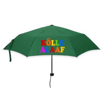 Kölle alaaf - Regenschirm (klein) - Flaschengrün - Vorne