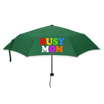 Busy mom - Regenschirm (klein) - Flaschengrün - Vorne
