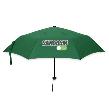 SARCASM ON - Regenschirm (klein) - Flaschengrün - Vorne