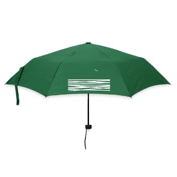 Meer mit Möwe - Regenschirm (klein) - Flaschengrün - Vorne