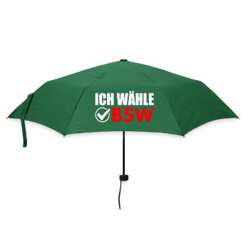 ich wähle bsw - Regenschirm (klein) - Flaschengrün - Vorne
