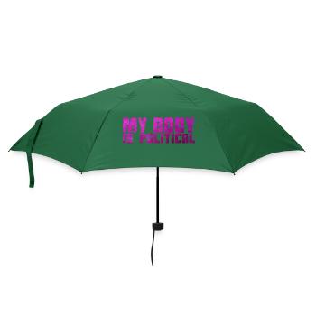 MEIN KÖRPER IST POLITISCH - Regenschirm (klein) - Flaschengrün - Vorne