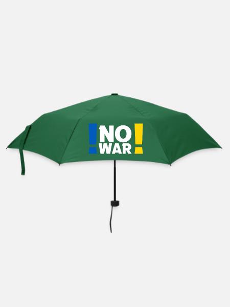 No War Peace Weltfrieden Ukraine - Regenschirm (klein) - Flaschengrün