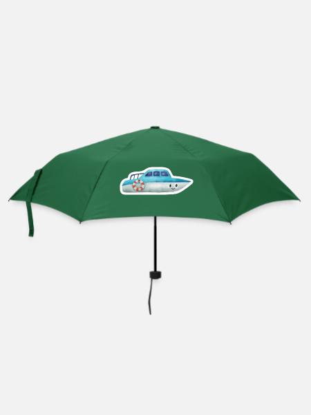 Boot - Regenschirm (klein) - Flaschengrün