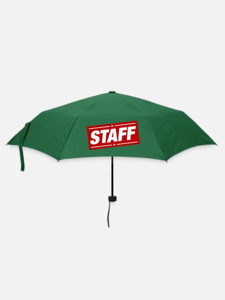 Staff Mitglied - Regenschirm (klein) - Flaschengrün