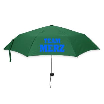 Team Merz - Regenschirm (klein) - Flaschengrün - Vorne