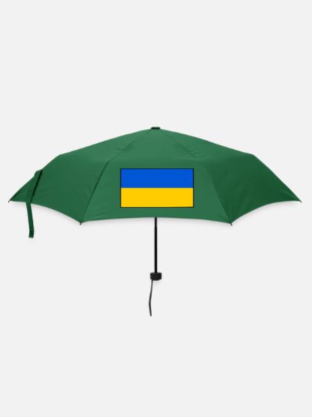 Ukraine - Regenschirm (klein) - Flaschengrün