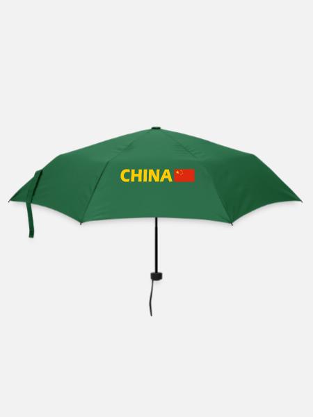 China - Regenschirm (klein) - Flaschengrün