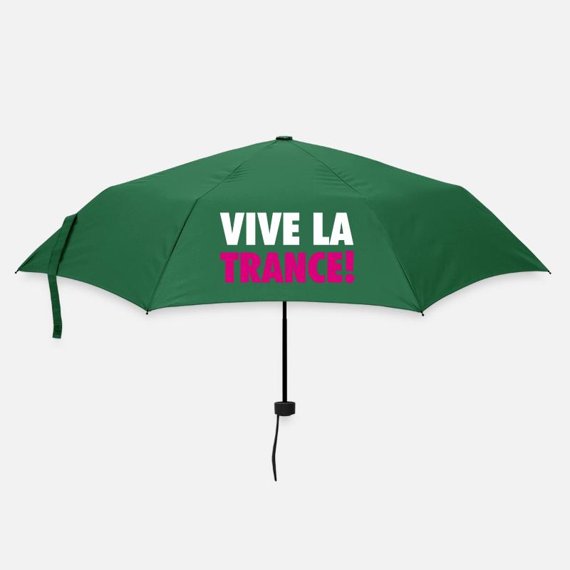 Vive La Trance! (pink) - Regenschirm (klein) - Flaschengrün