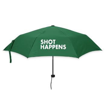Shot happens - Regenschirm (klein) - Flaschengrün - Vorne