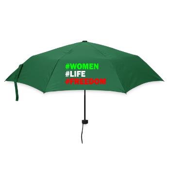 Women life freedom - Regenschirm (klein) - Flaschengrün - Vorne